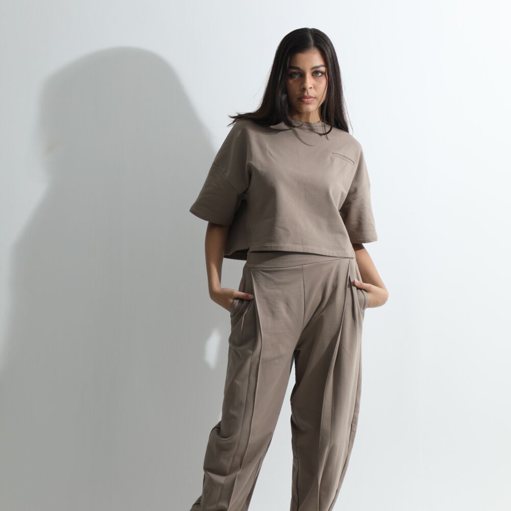 BOXY TOP STRETCH COTTON JERSEY Thumbnail