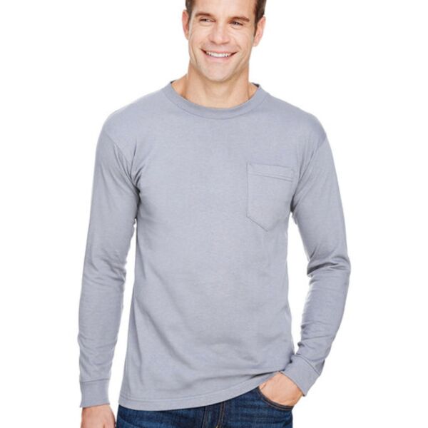 Bayside Unisex USA Made Long-Sleeve Pocket T-Shirt Thumbnail
