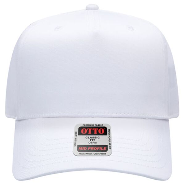 OTTO CAP 5 Panel Mid Profile Baseball Cap Thumbnail